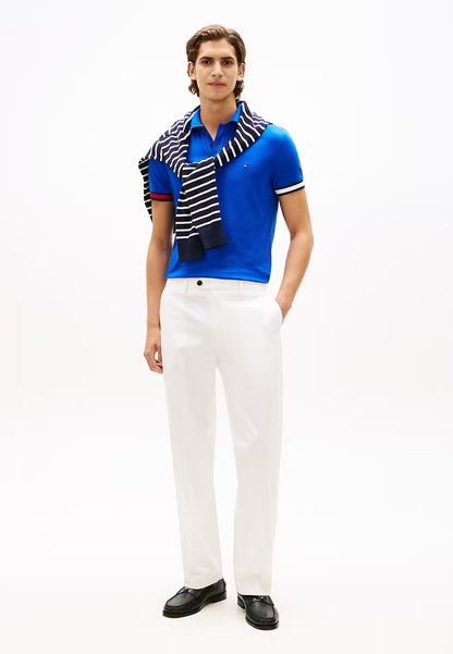 Tommy Hilfiger RWB Cuff Liquid Cotton Slim Fit Polo Shirt - Blue MW0MW42743_C7F_alternate3_zl