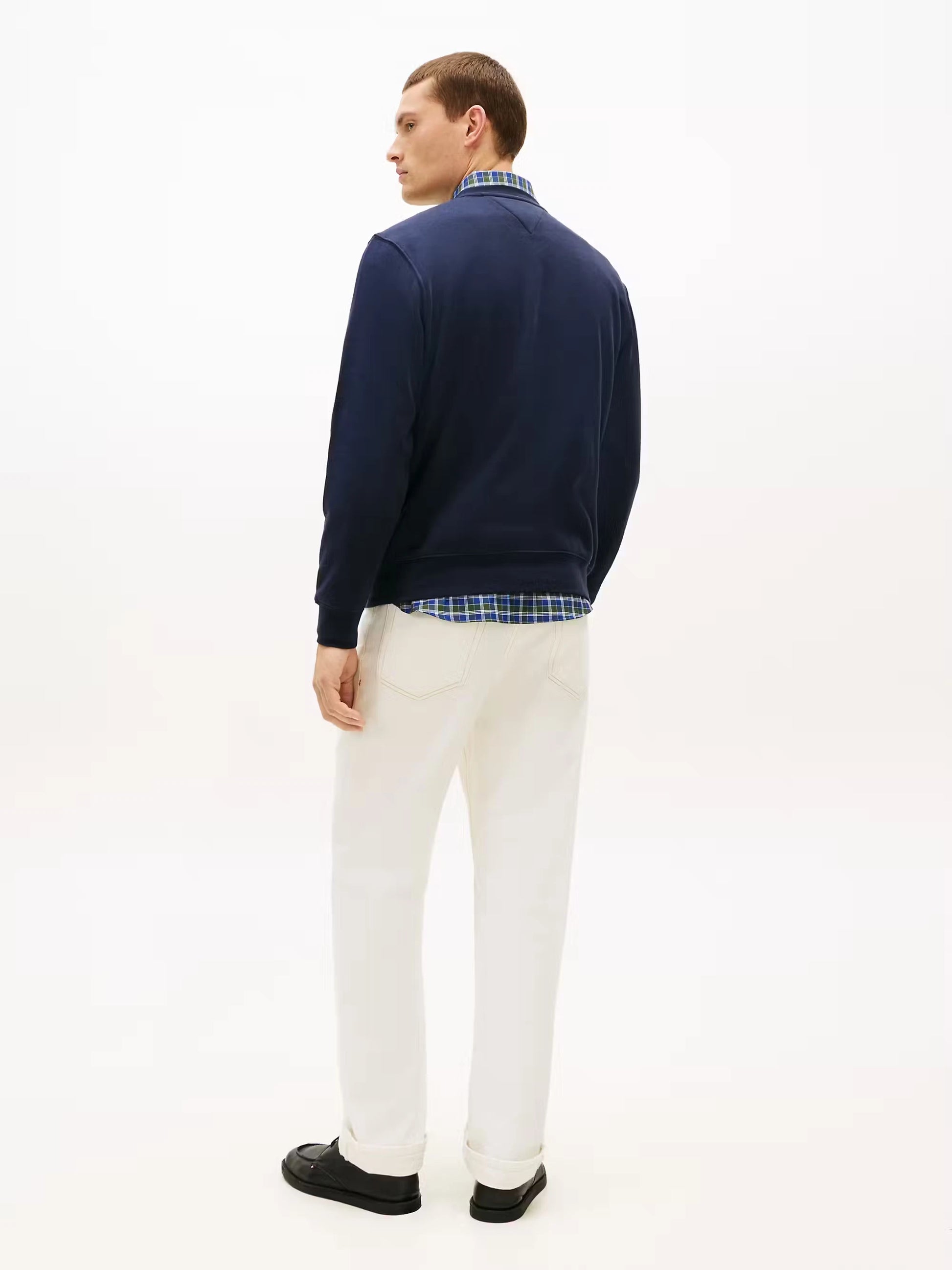 Tommy Hilfiger Embro Flag Sweatshirt - Desert Sky MW0MW42778_DW5_alternate4_ay