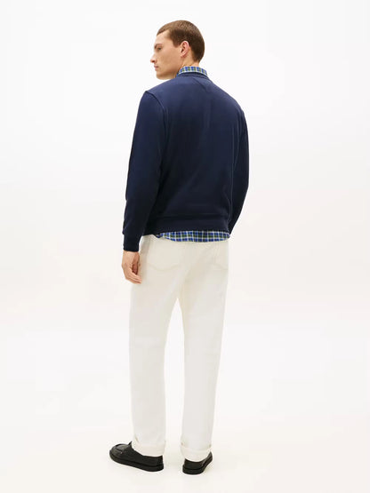 Tommy Hilfiger Embro Flag Sweatshirt - Desert Sky MW0MW42778_DW5_alternate4_ay