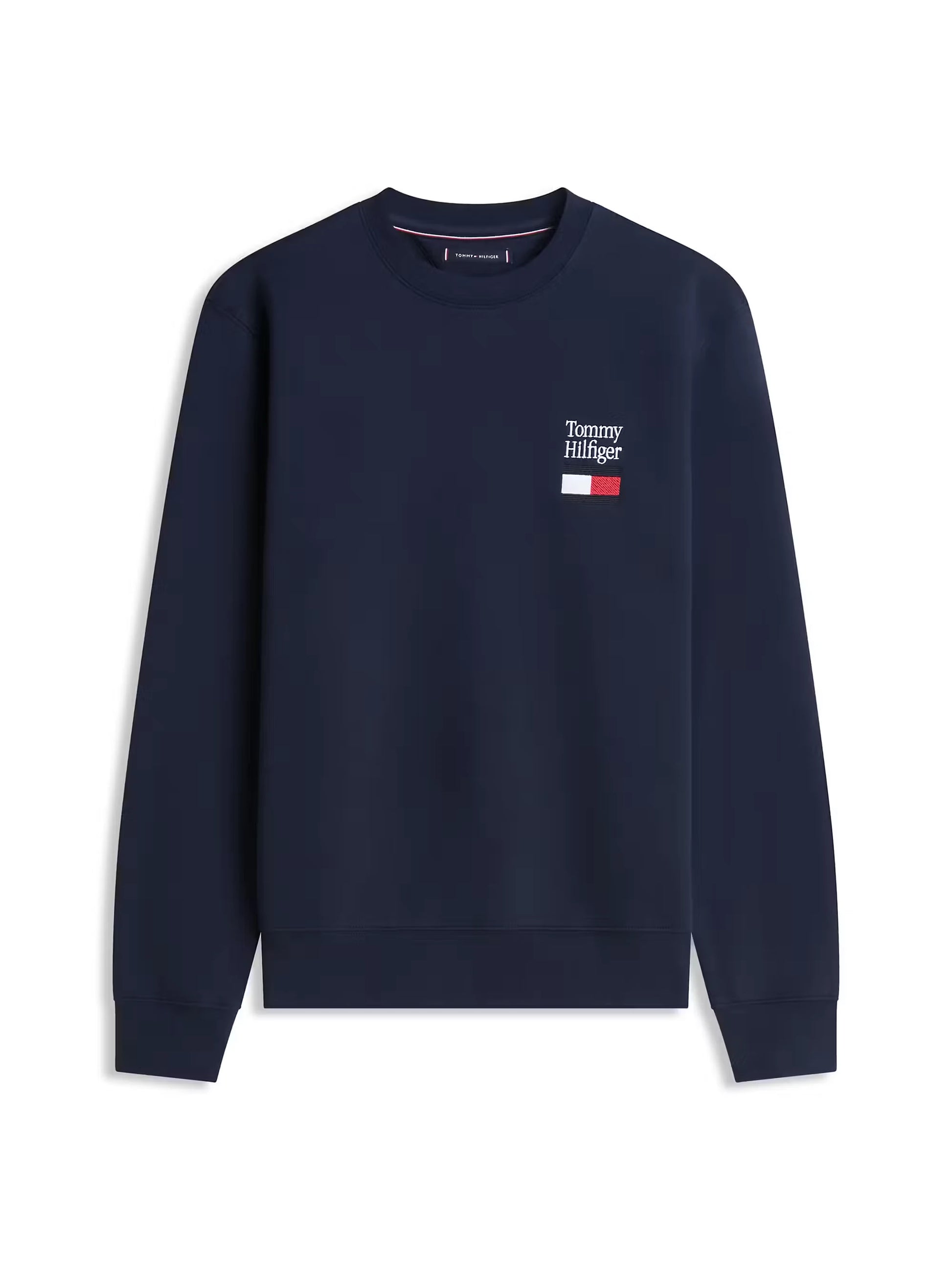 Tommy Hilfiger Embro Flag Sweatshirt - Desert Sky MW0MW42778_DW5_main_ay