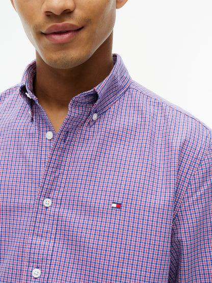 Tommy Hilfiger Heritage Oxford Tartan Shirt - Medium Red Check MW0MW44573_0QJ_alternate3_ay