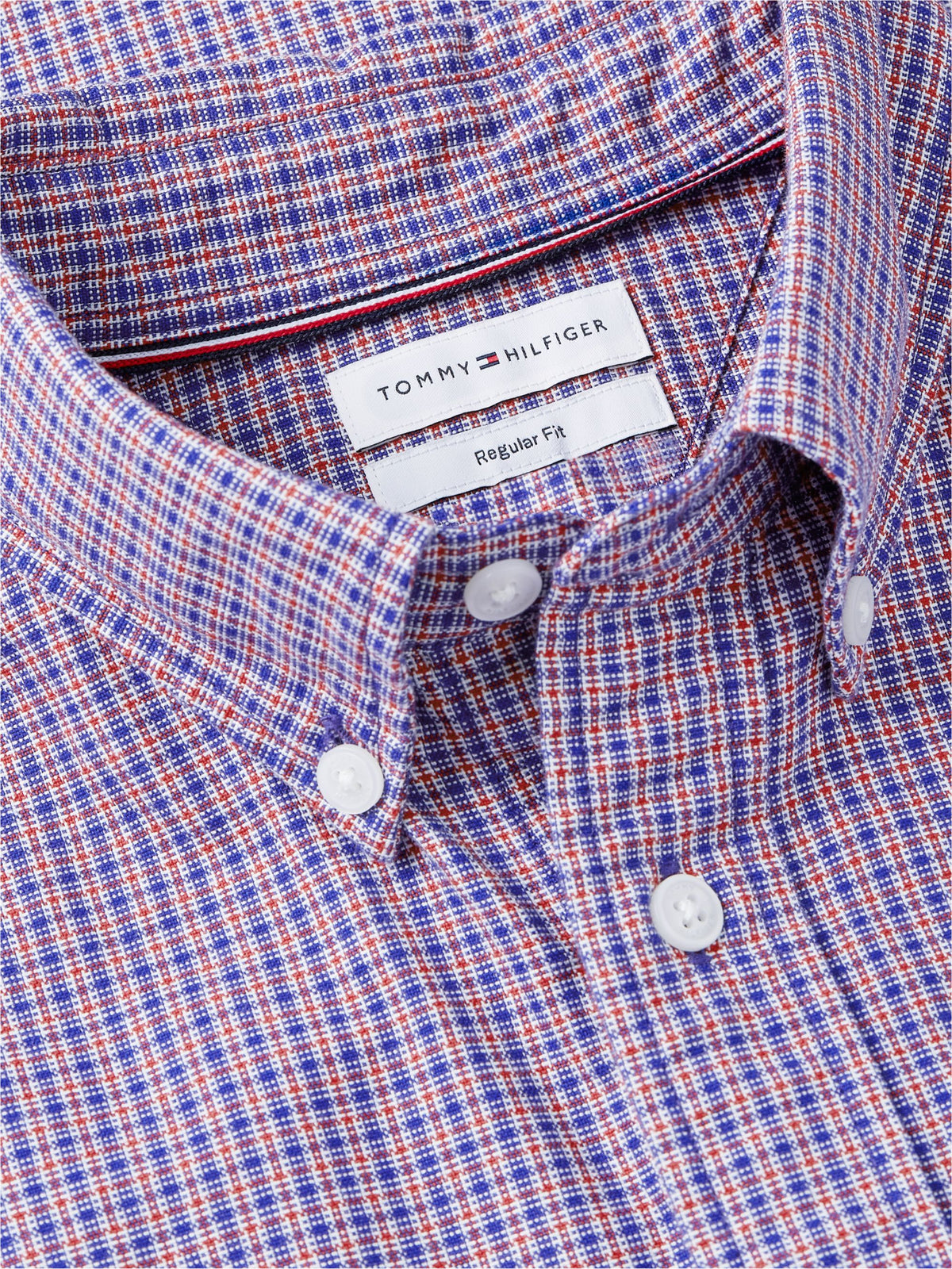 Tommy Hilfiger Heritage Oxford Tartan Shirt - Medium Red Check MW0MW44573_0QJ_alternate5_ay