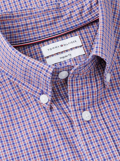 Tommy Hilfiger Heritage Oxford Tartan Shirt - Medium Red Check MW0MW44573_0QJ_alternate5_ay