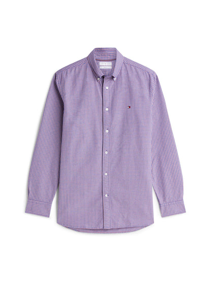 Tommy Hilfiger Heritage Oxford Tartan Shirt - Medium Red Check MW0MW44573_0QJ_main_ay