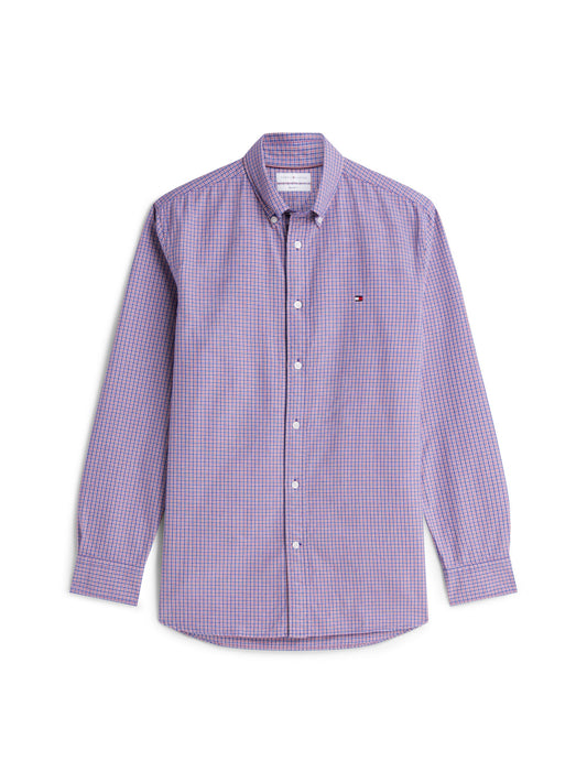 Tommy Hilfiger Heritage Oxford Tartan Shirt - Medium Red Check MW0MW44573_0QJ_main_ay