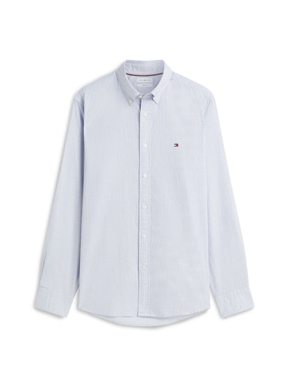 Tommy Hilfiger Dobby Structure Shirt - Light Blue MW0MW44600_C3Q_main_ay