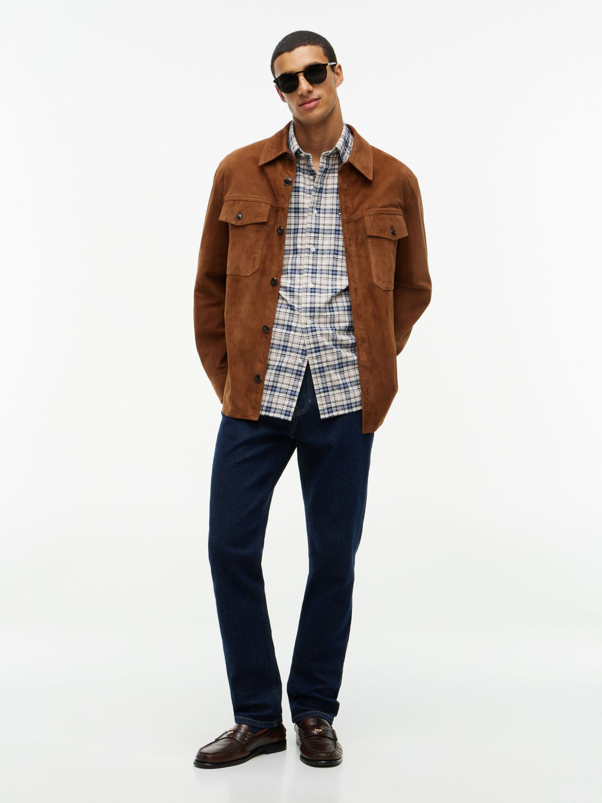 Tommy Hilfiger Relaxed Fit Tartan Check Oxford Shirt - Newsprint Beige Check MW0MW44620_0LY_alternate2_ay