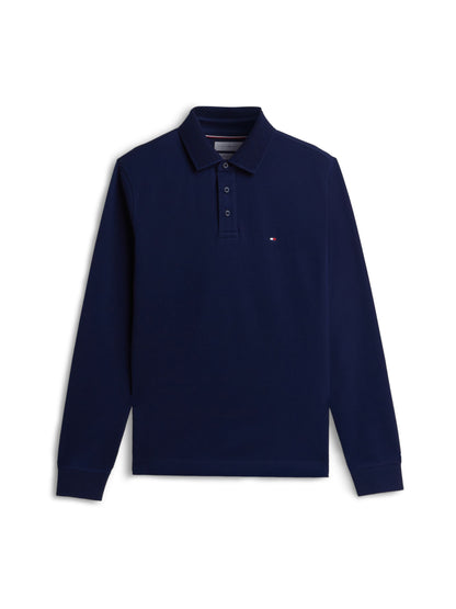 Tommy Hilfiger Regular Fit Long-Sleeve Polo - Carbon Navy MW0MW44649_DCC_main_ay