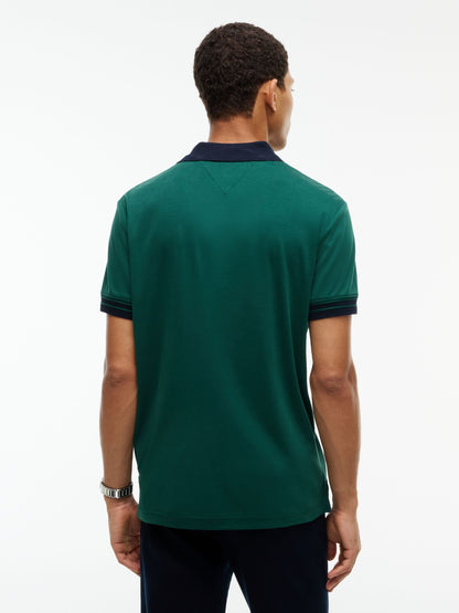 Tommy Hilfiger Interlock Long-Sleeve Polo - Ornamental Green MW0MW44658_L6K_alternate4_ay
