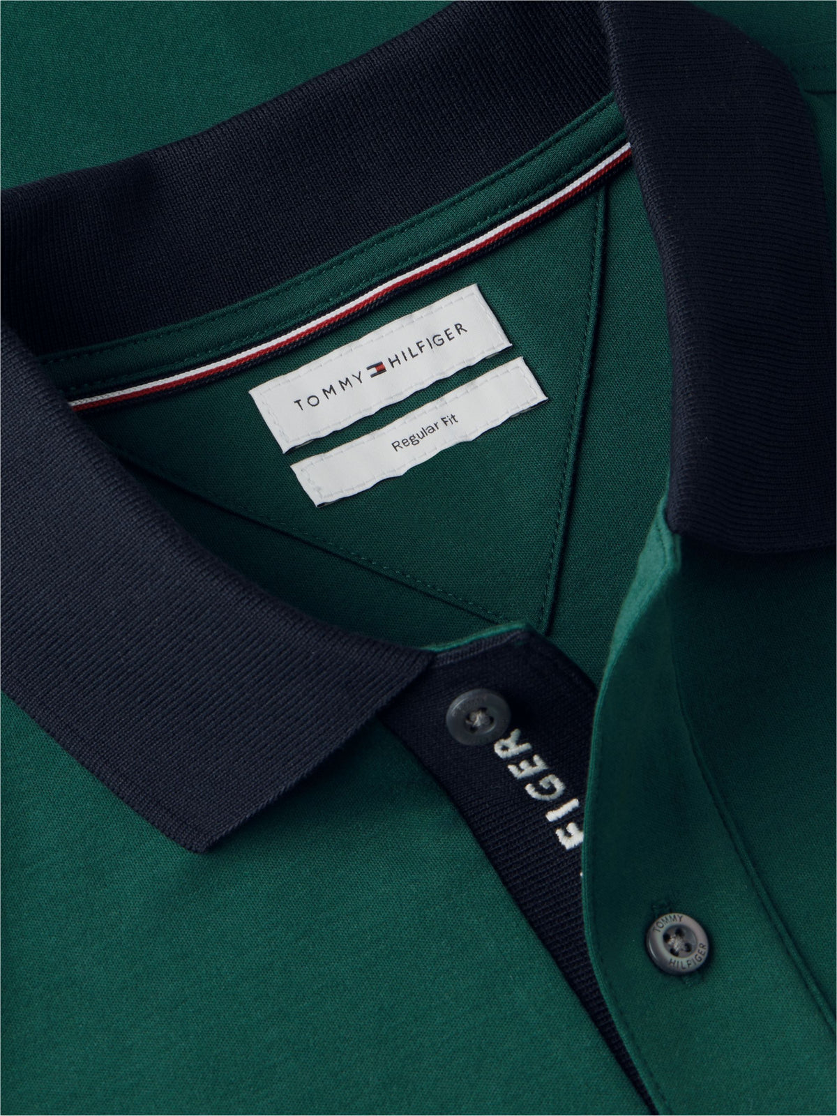Tommy Hilfiger Interlock Long-Sleeve Polo - Ornamental Green MW0MW44658_L6K_alternate5_ay