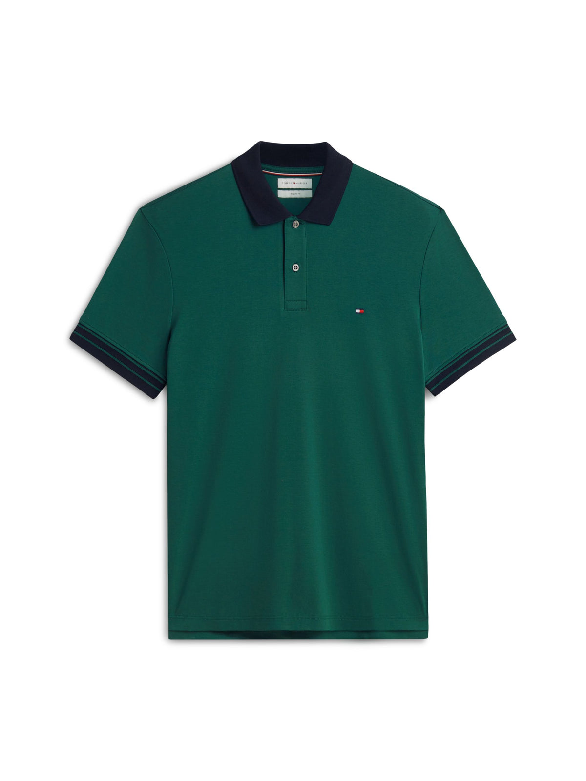 Tommy Hilfiger Interlock Long-Sleeve Polo - Ornamental Green MW0MW44658_L6K_main_ay