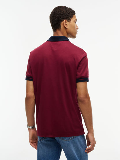 Tommy Hilfiger Interlock Long-Sleeve Polo - Burgundy MW0MW44658_VLP_alternate4_ay