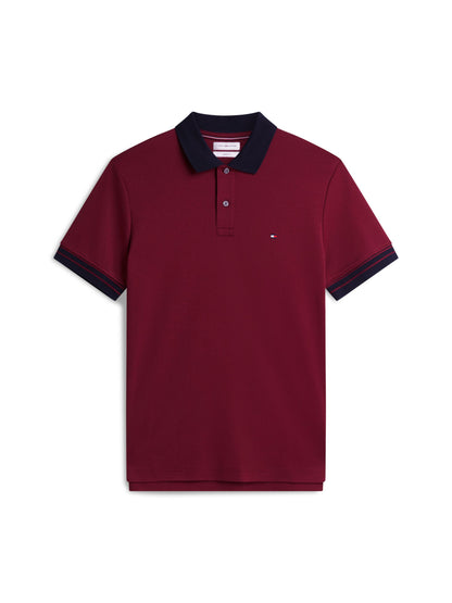 Tommy Hilfiger Interlock Long-Sleeve Polo - Burgundy MW0MW44658_VLP_main_ay