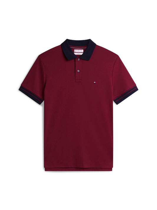 Tommy Hilfiger Interlock Long-Sleeve Polo - Burgundy MW0MW44658_VLP_main_ay