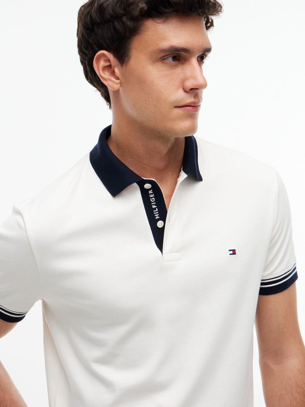 Tommy Hilfiger Interlock Long-Sleeve Polo - Ivory Petal MW0MW44658_Z00_alternate3_ay