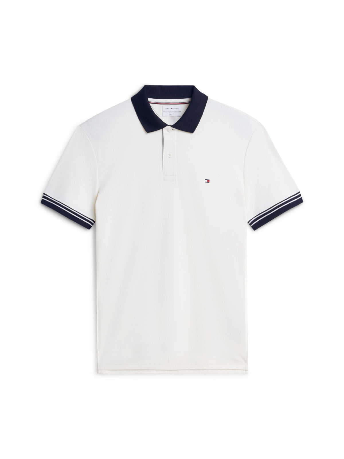 Tommy Hilfiger Interlock Long-Sleeve Polo - Ivory Petal MW0MW44658_Z00_main_ay