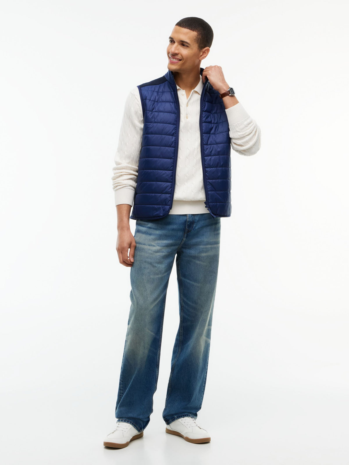 Tommy Hilfiger Performance Hybrid Gilet - Carbon Navy MW0MW44678_DCC_alternate2_ay