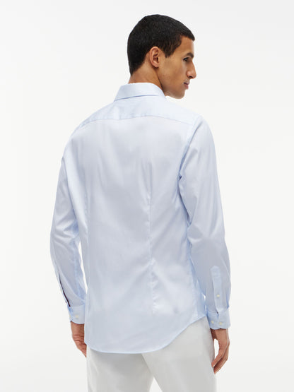 Tommy Hilfiger NY Flex Collar Mini Print Shirt - Sweet Blue MW0MW44721_0GY_alternate4_ay