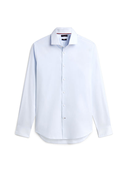 Tommy Hilfiger NY Flex Collar Mini Print Shirt - Sweet Blue MW0MW44721_0GY_main_ay