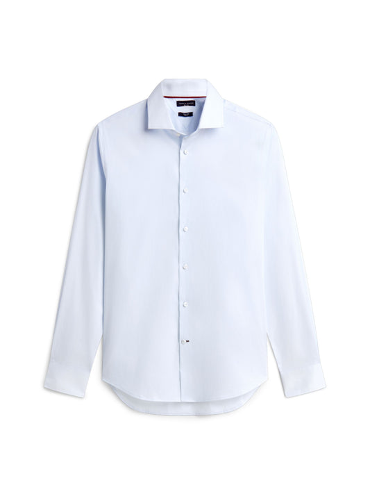 Tommy Hilfiger NY Flex Collar Mini Print Shirt - Sweet Blue MW0MW44721_0GY_main_ay