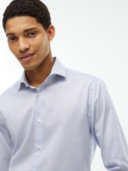 Tommy Hilfiger NY Flex Collar Twill Shirt - Sweet Blue MW0MW44722_0GY_alternate3_ay