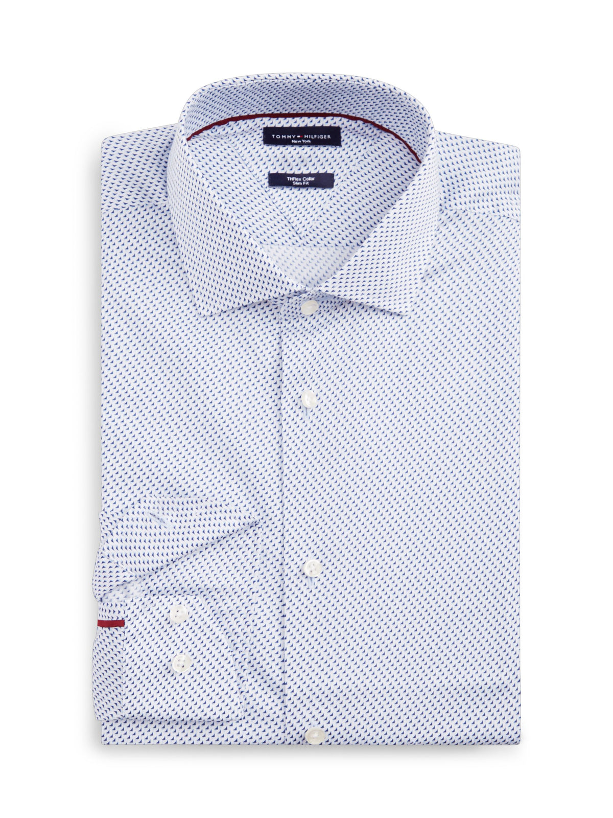 Tommy Hilfiger NY Flex Collar Twill Shirt - Sweet Blue MW0MW44722_0GY_alternate5_ay