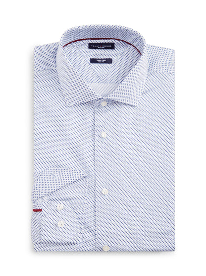 Tommy Hilfiger NY Flex Collar Twill Shirt - Sweet Blue MW0MW44722_0GY_alternate5_ay