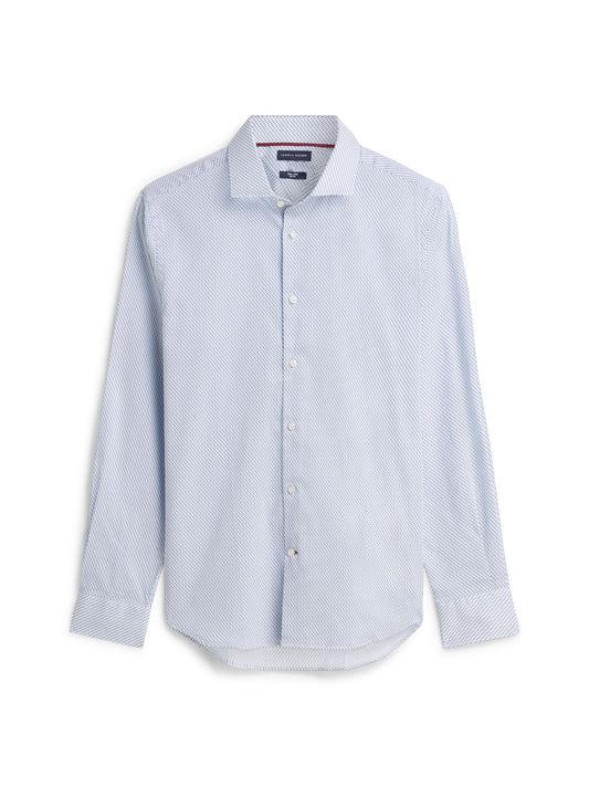 Tommy Hilfiger NY Flex Collar Twill Shirt - Sweet Blue MW0MW44722_0GY_main_ay