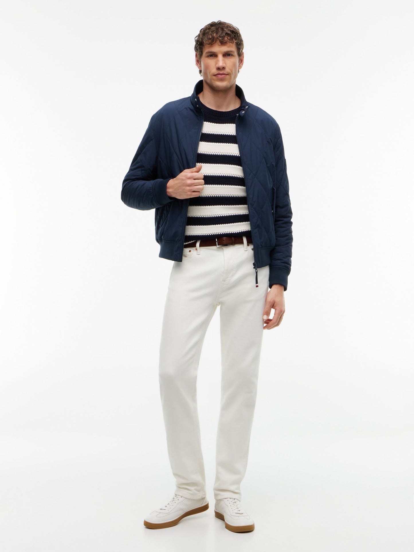 Tommy Hilfiger Packable Quilted Harrington navy, full-length view