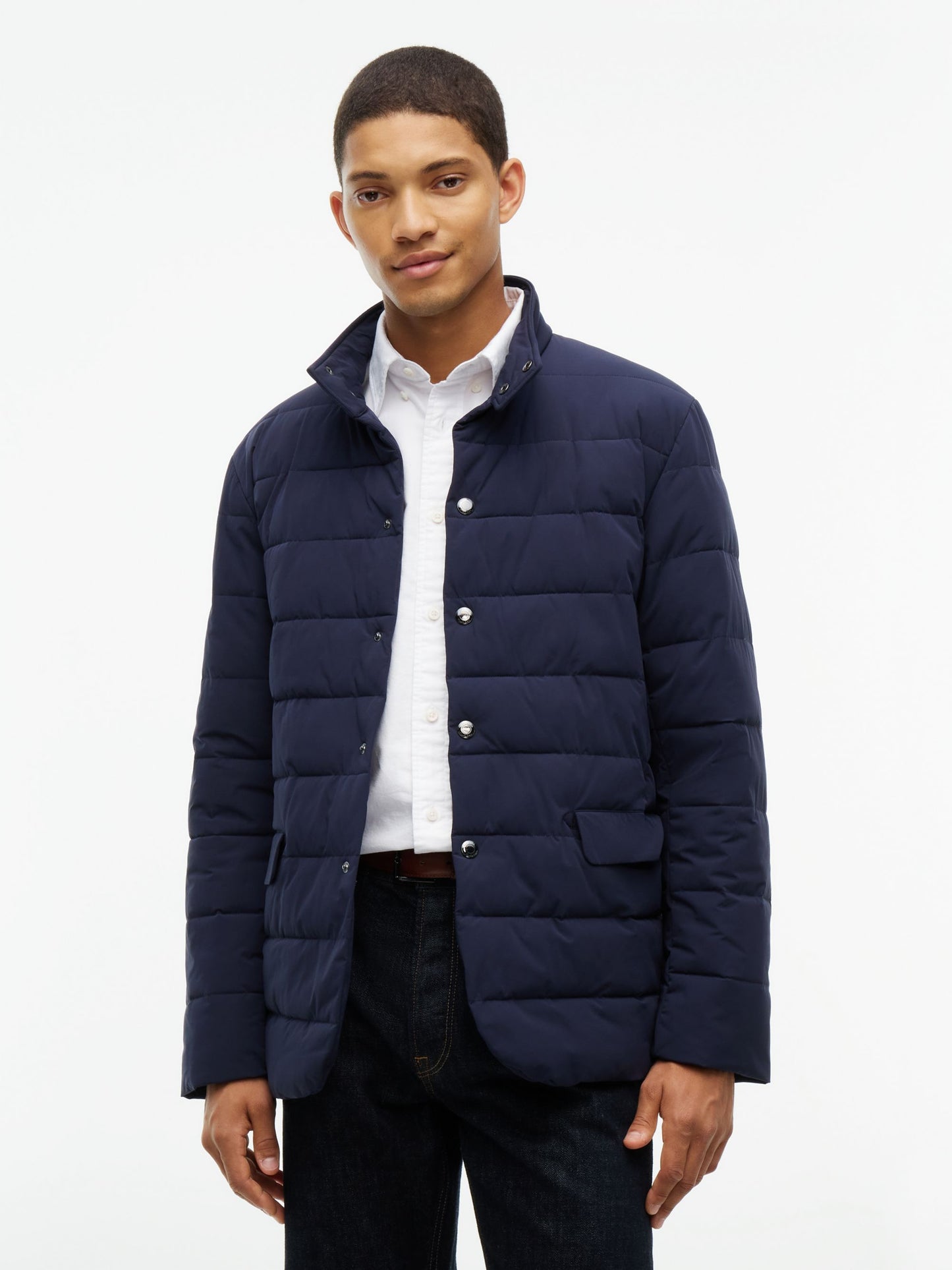 Tommy Hilfiger New York Performance Padded Jacket navy, worn front view