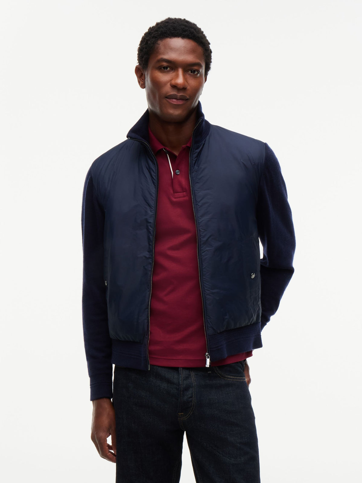 Tommy Hilfiger New York Label Wool Blend Jacket - Navy MW0MW44841_DW5_alternate1_ay
