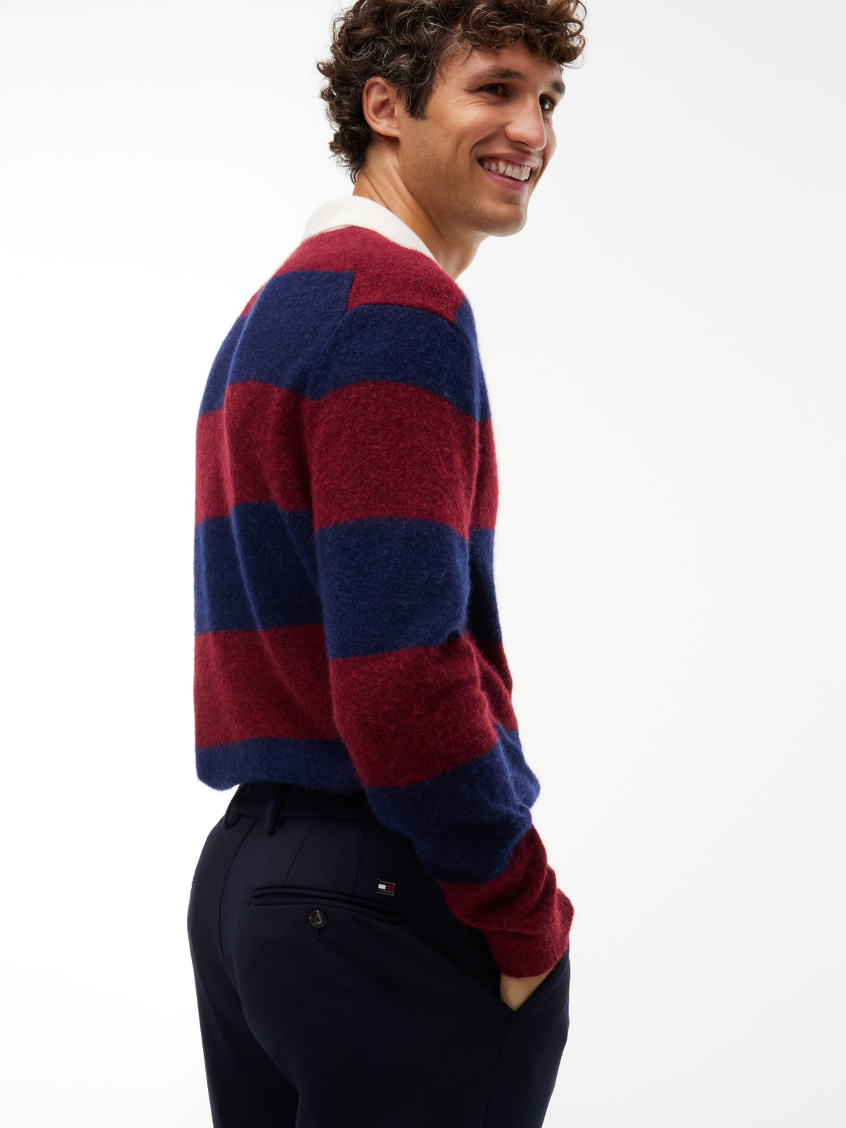 Tommy Hilfiger New York Label Knit Straight Trousers - Navy MW0MW44869_DW5_alternate5_ay
