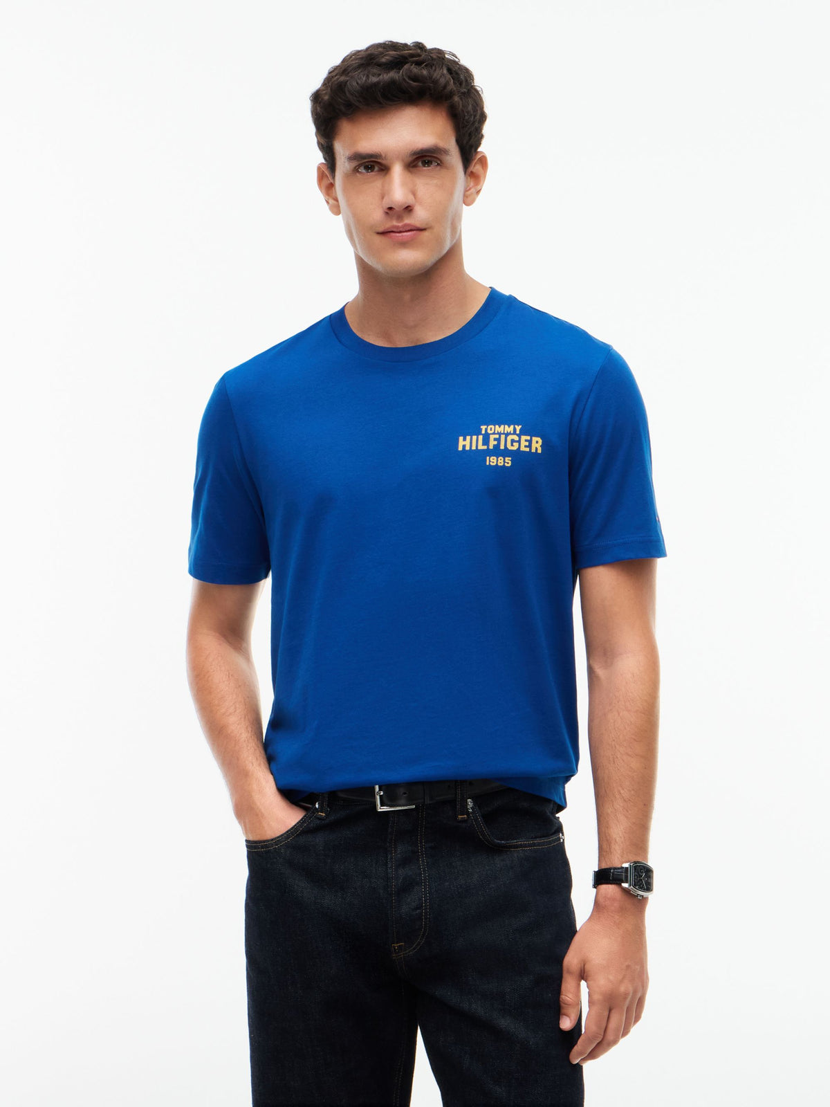 Tommy Hilfiger 1985 Graphic T-Shirt - Opulent Blue MW0MW44878_C5I_alternate1_ay