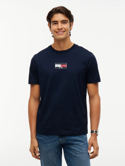 Tommy Hilfiger Brand Love Small Flag T-Shirt - Navy MW0MW44882_DW5_alternate1_ay
