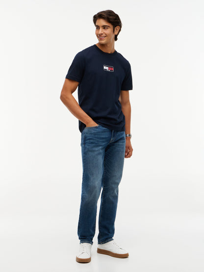 Tommy Hilfiger Brand Love Small Flag T-Shirt - Navy MW0MW44882_DW5_alternate2_ay