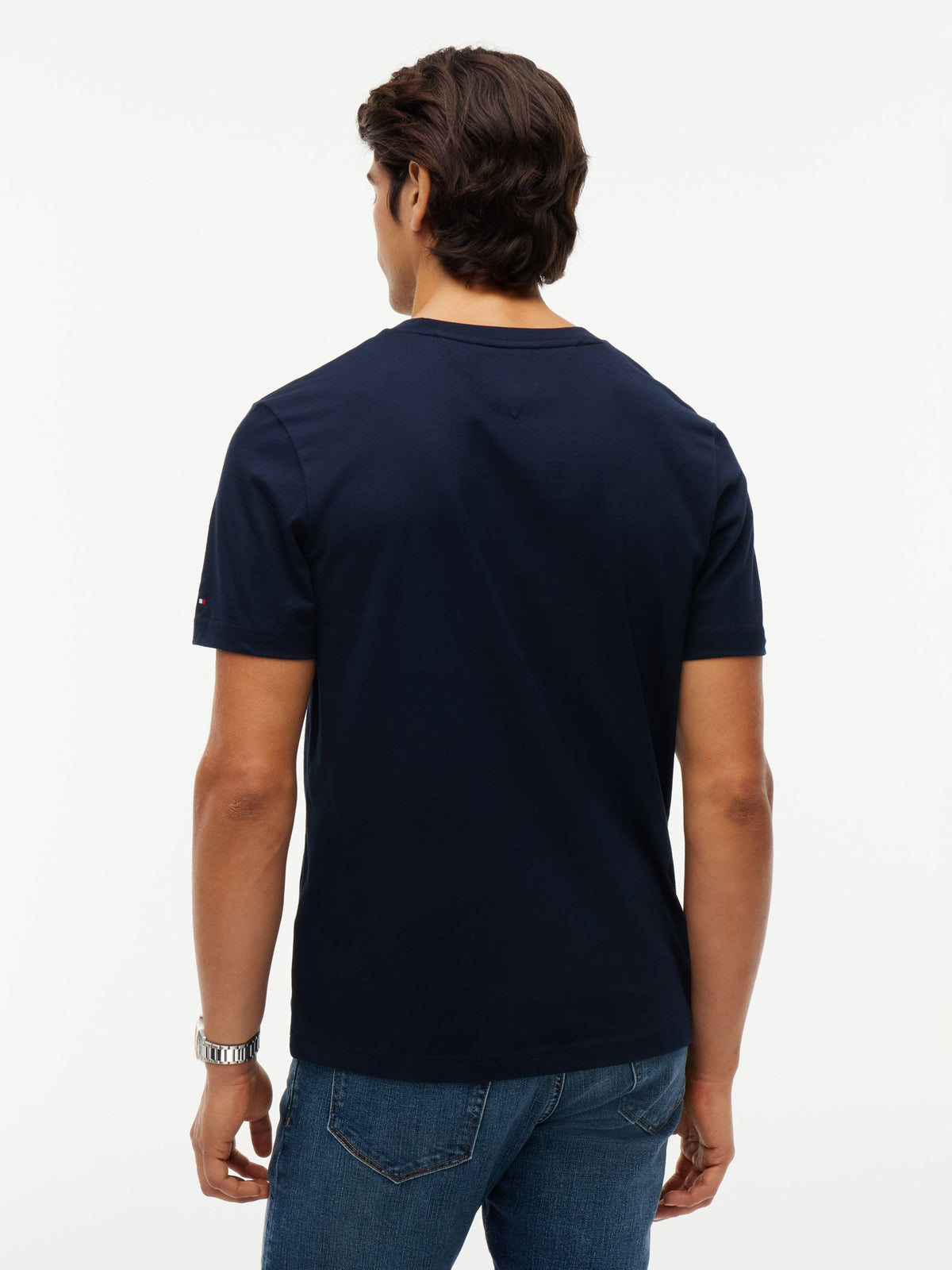 Tommy Hilfiger Brand Love Small Flag T-Shirt - Navy MW0MW44882_DW5_alternate4_ay
