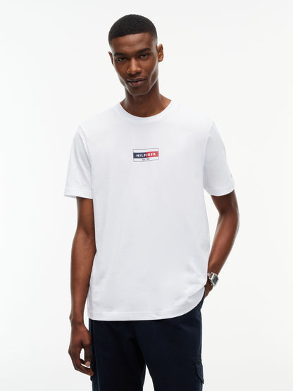 Tommy Hilfiger Brand Love Small Flag T-Shirt - White MW0MW44882_YBR_alternate1_ay