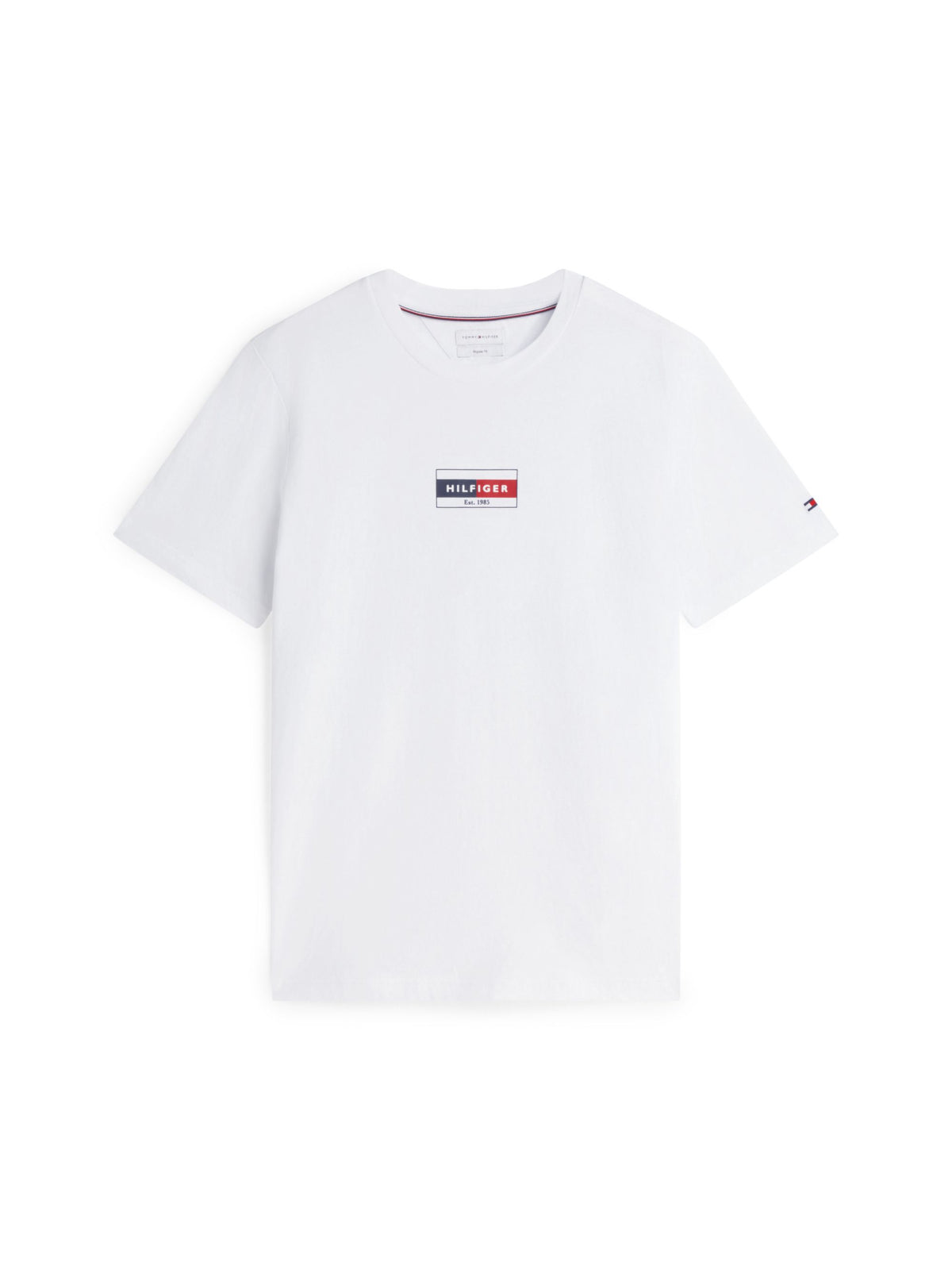 Tommy Hilfiger Brand Love Small Flag T-Shirt - White MW0MW44882_YBR_main_ay
