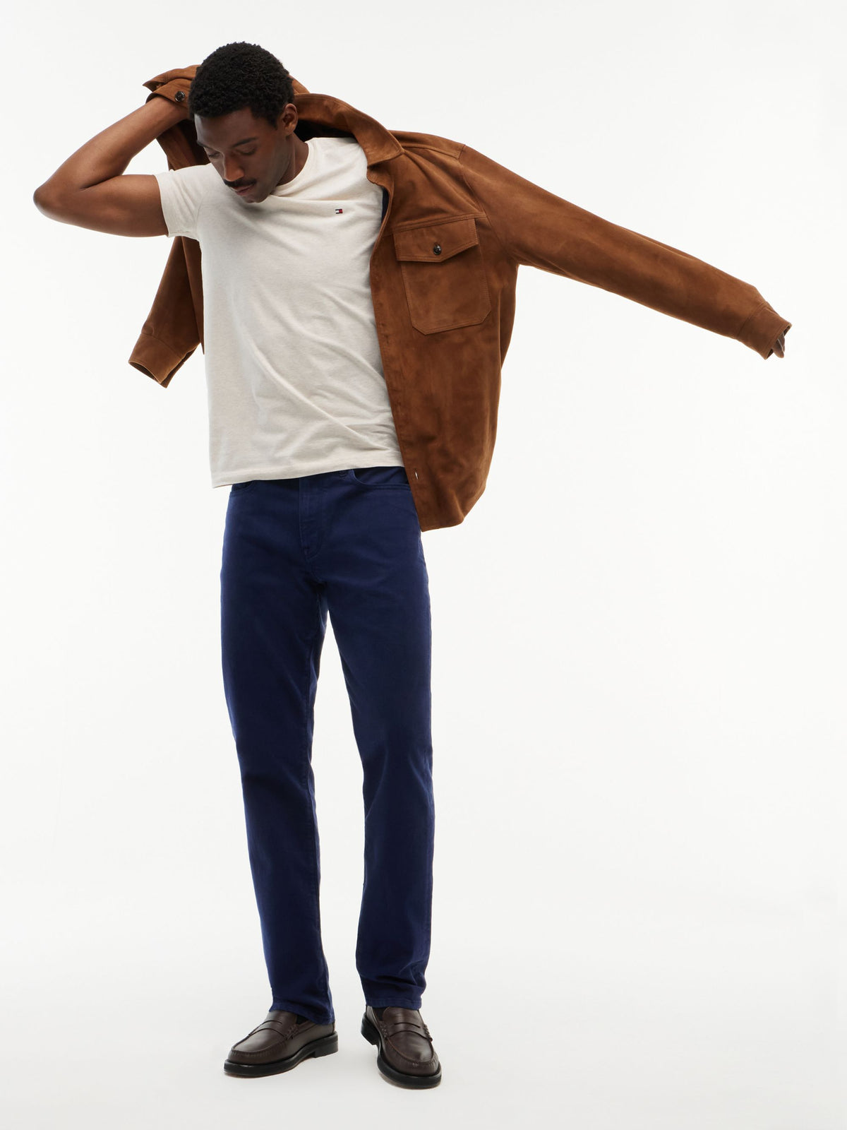 Tommy Hilfiger Denton Slim Straight Garment Dyed Jeans - Navy MW0MW44914_DW4_alternate2_ay
