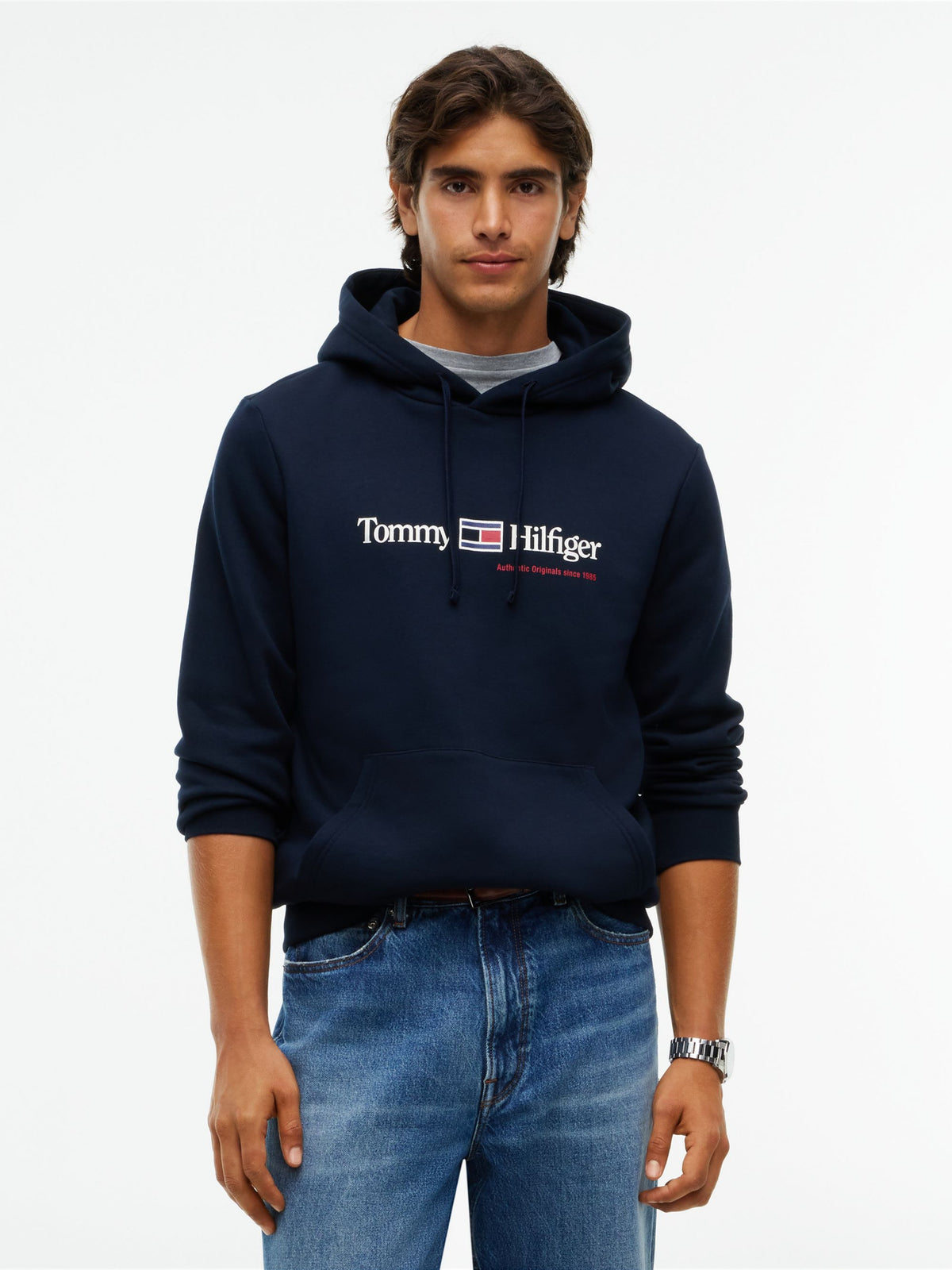 Tommy Hilfiger RWB Graphic Fleece Hoodie - Navy MW0MW44935_DW5_alternate1_ay