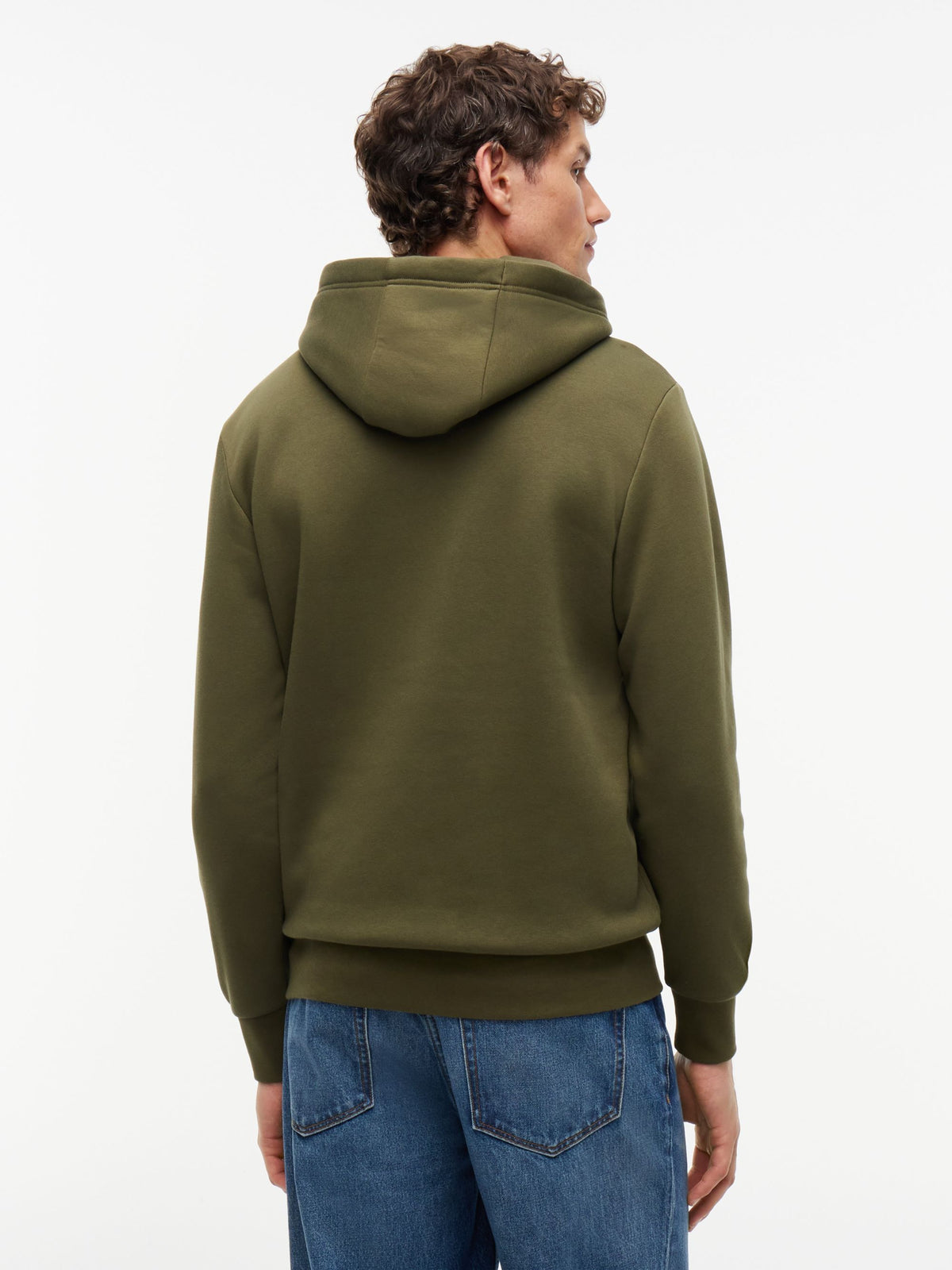 Tommy Hilfiger RWB Graphic Fleece Hoodie - Huntsman Green MW0MW44935_MT1_alternate4_ay