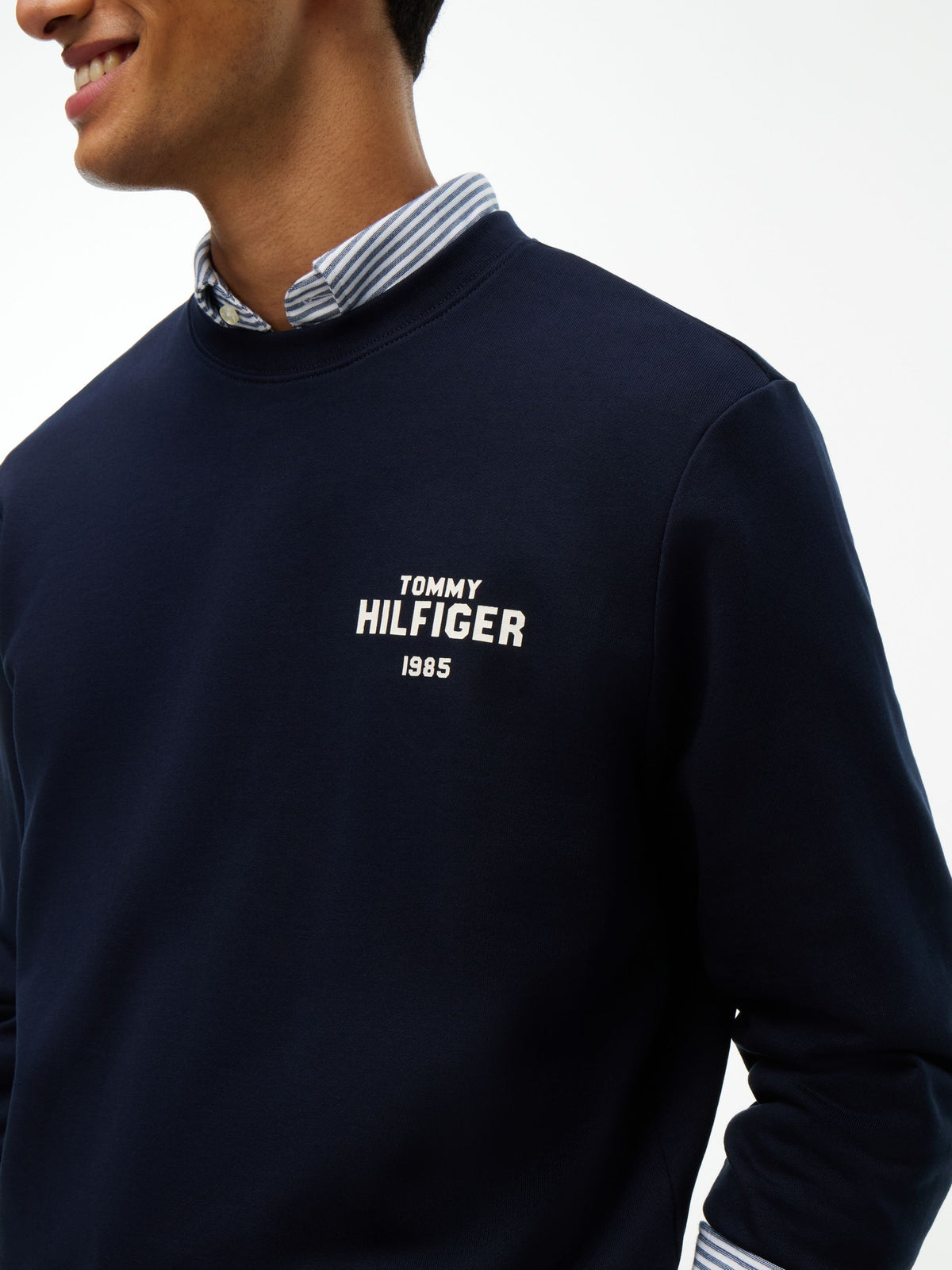 Tommy Hilfiger 1985 Terry Crew Sweatshirt - Navy MW0MW44938_DW5_alternate3_ay