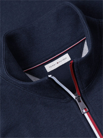 Tommy Hilfiger RWB Tipping Terry Quarter-Zip - Navy Heather MW0MW44943_DUR_alternate5_ay