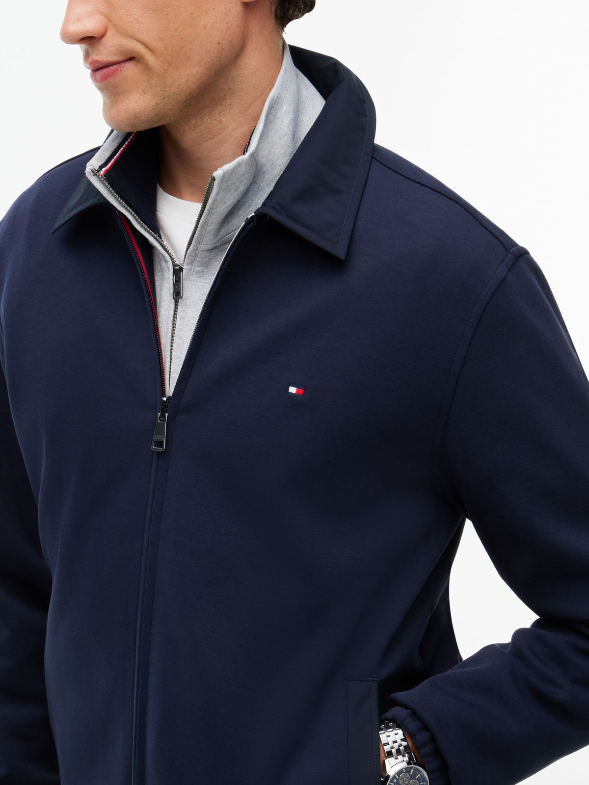 Tommy Hilfiger Intechno Knit Reversible Zip-Thru Jacket - Navy MW0MW44947_DW5_alternate5_ay