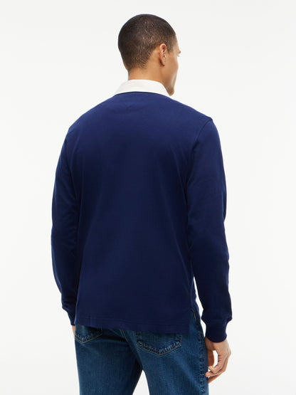 Tommy Hilfiger Essential Rugby Shirt - Carbon Navy MW0MW44969_DCC_alternate4_ay