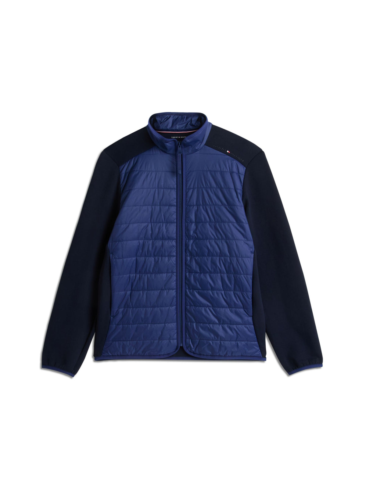 Tommy Hilfiger Mixed Media Colour Block Jacket - Carbon Navy MW0MW45020_DCC_main_ay