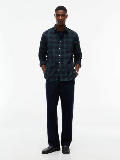 Tommy Hilfiger Oxford Heritage Plaid Shirt - Black MW0MW45312_0MD_alternate2_ay