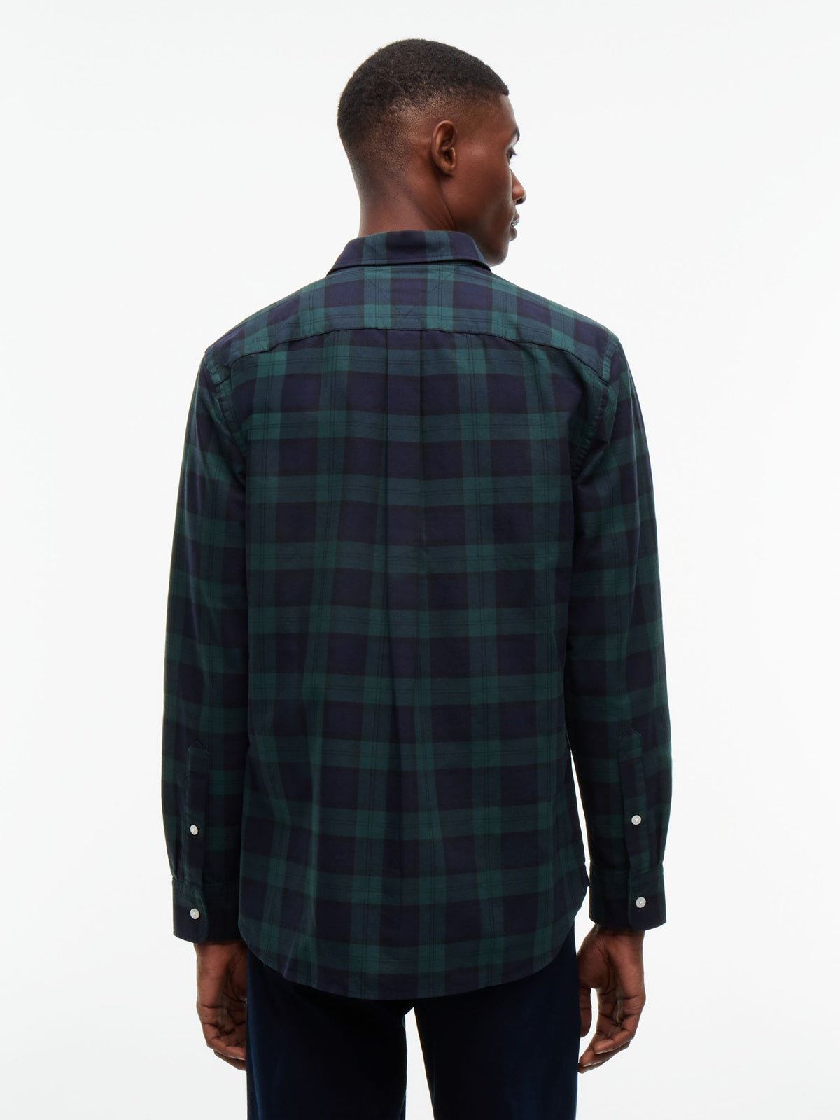 Tommy Hilfiger Oxford Heritage Plaid Shirt - Black MW0MW45312_0MD_alternate4_ay