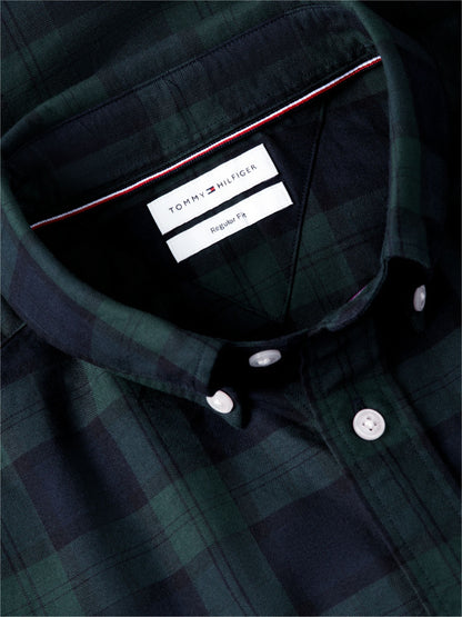 Tommy Hilfiger Oxford Heritage Plaid Shirt - Black MW0MW45312_0MD_alternate5_ay