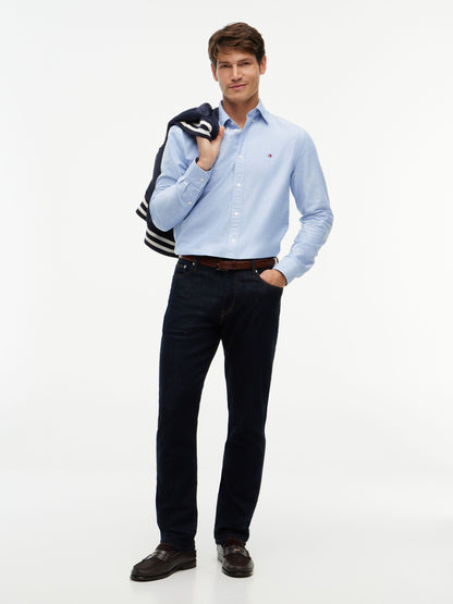 Tommy Hilfiger Oxford Dobby Regular Fit Shirt - Shirt Blue MW0MW45320_0GY_alternate2_ay